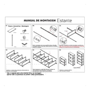 Estante Armário Prateleira de Aço 6 Bandeja Organizador Multiuso preta suporta 150kg 198cm x 90cm x 28cm