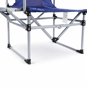 Cadeira de Praia Lazer Dobrável com Braço para Bebidas Lateral Super Reforçada