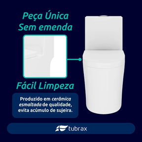 Vaso Sanitário Monobloco - Caixa Acoplada Completo Privada Cor Branco