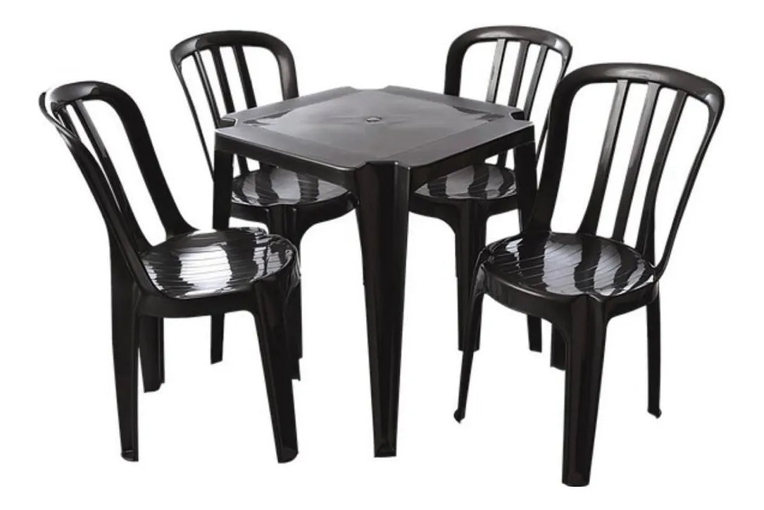 Conjunto De Mesas E Cadeiras De Plástico 182kg