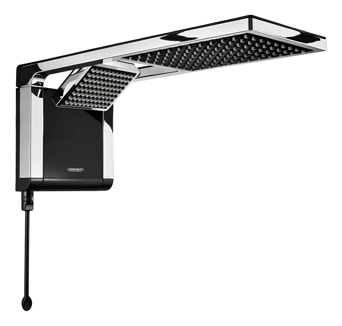 Lorenzetti Acqua Ultra Duo chuveiro elétrico de parede preto-cromado 7800W