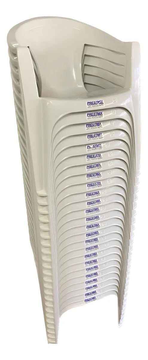 Kit C/20 Cadeira Para Mesas De Bar 182kg Resistente Firme Cor Branco Liso