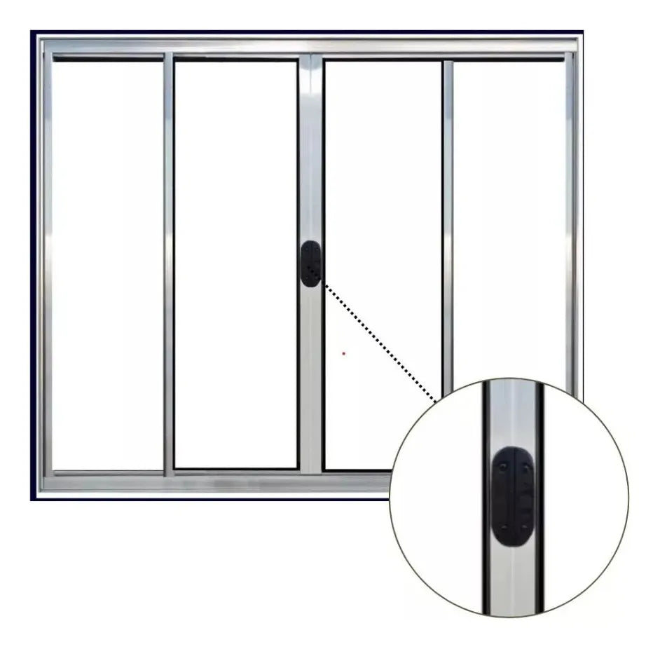 Janela Vitro 4folhas 1,00x1,20 Aluminio S\g Brilhante Oferta