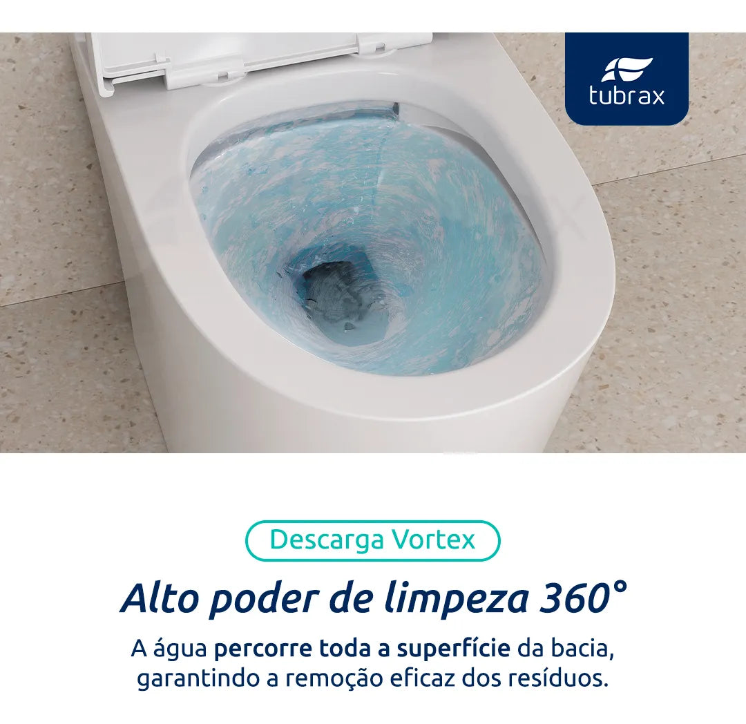 Vaso Sanitário Monobloco - Caixa Acoplada Completo Privada Cor Branco