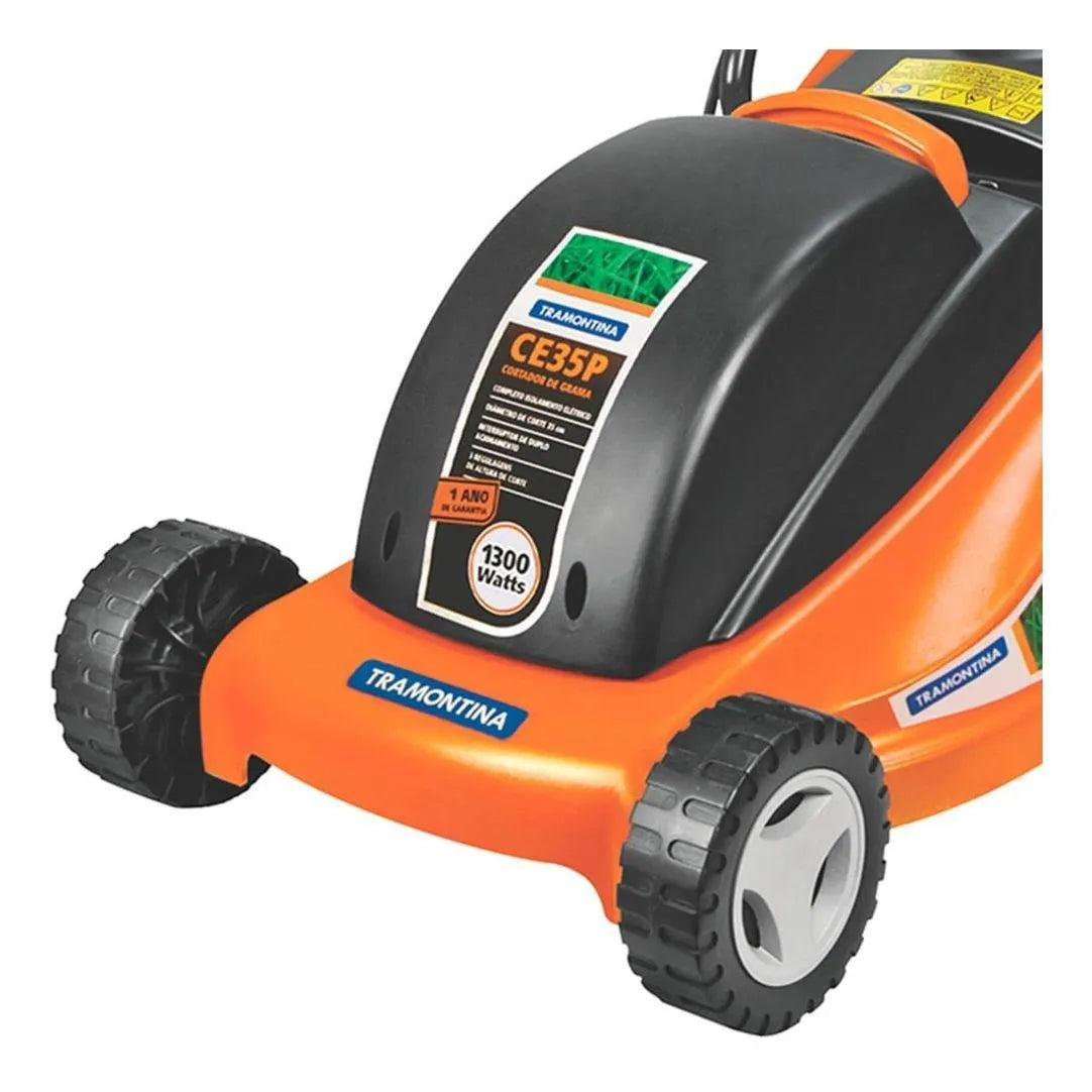 Cortador De Grama Elétrico Tramontina 1300w Cor Laranja/Preto