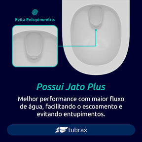 Vaso Sanitário Monobloco - Caixa Acoplada Completo Privada Cor Branco