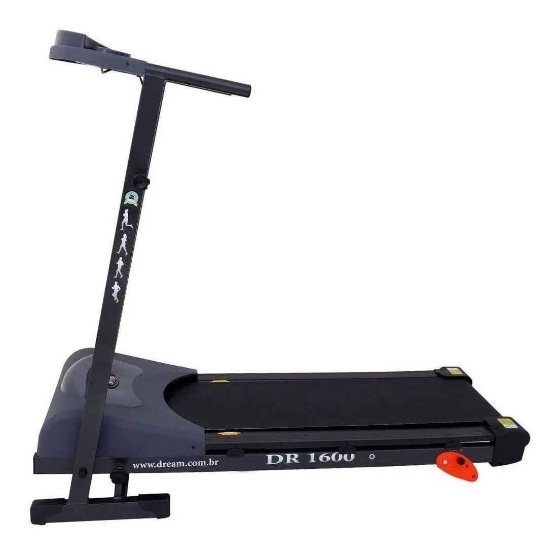 Esteira elétrica Dream Fitness Residencial DR 1600 cor preto