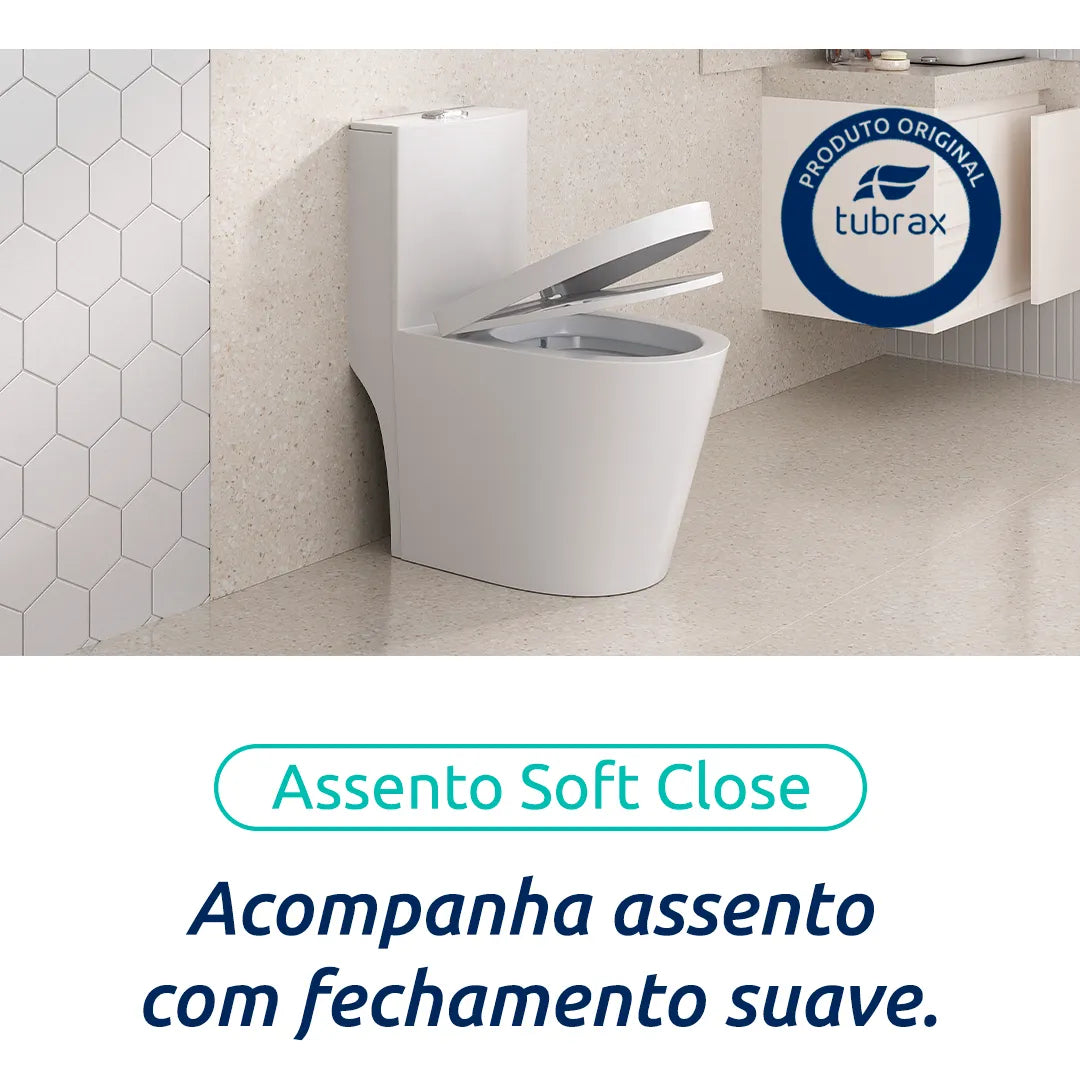 Vaso Sanitário Monobloco - Caixa Acoplada Completo Privada Cor Branco