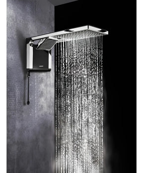 Lorenzetti Acqua Ultra Duo chuveiro elétrico de parede preto-cromado 7800W