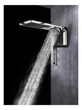 Lorenzetti Acqua Ultra Duo chuveiro elétrico de parede preto-cromado 7800W