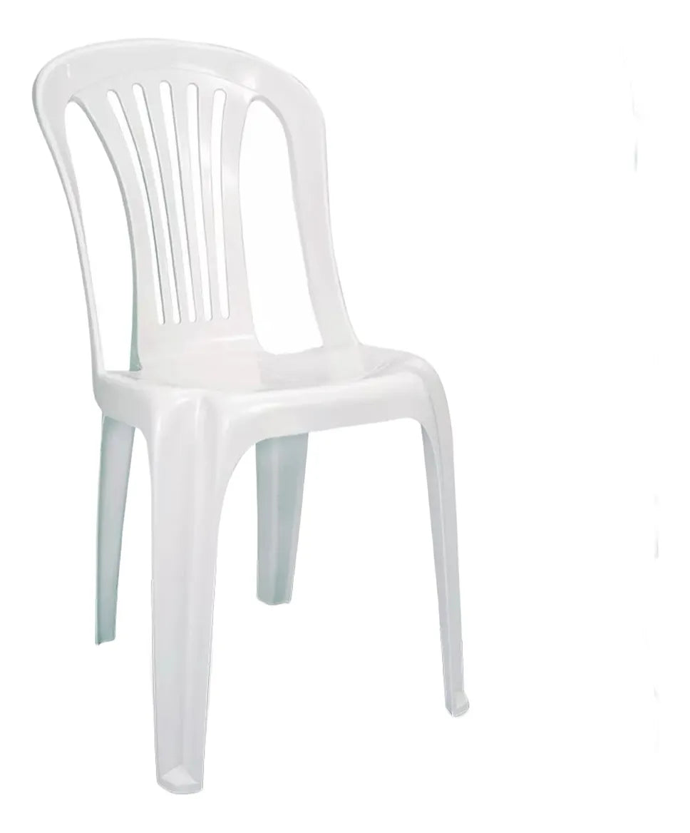 Conjunto/Jogo de Mesa com 4 Cadeiras Plásticas Bistrô Suporta 182kg Oferta