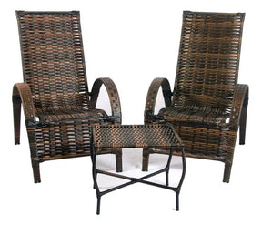 Cadeiras C/ Mesinha De Centro Junco Sintético Varanda