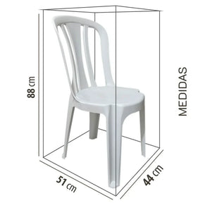 Conjunto/Jogo de Mesa com 4 Cadeiras Plásticas Bistrô Suporta 182kg Oferta