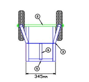 Carrinho De Carga Transporte 2 Rodas 150kg Metalosa