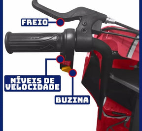 Triciclo Elétrico Drift 3 velocidades 350w Bluetooth Infantil
